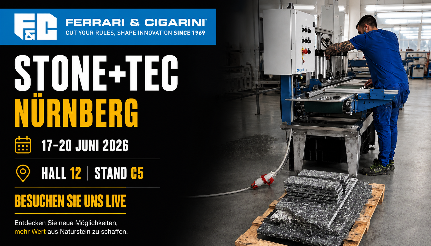 We'll exhibit at STONE+TEC - Nuremberg